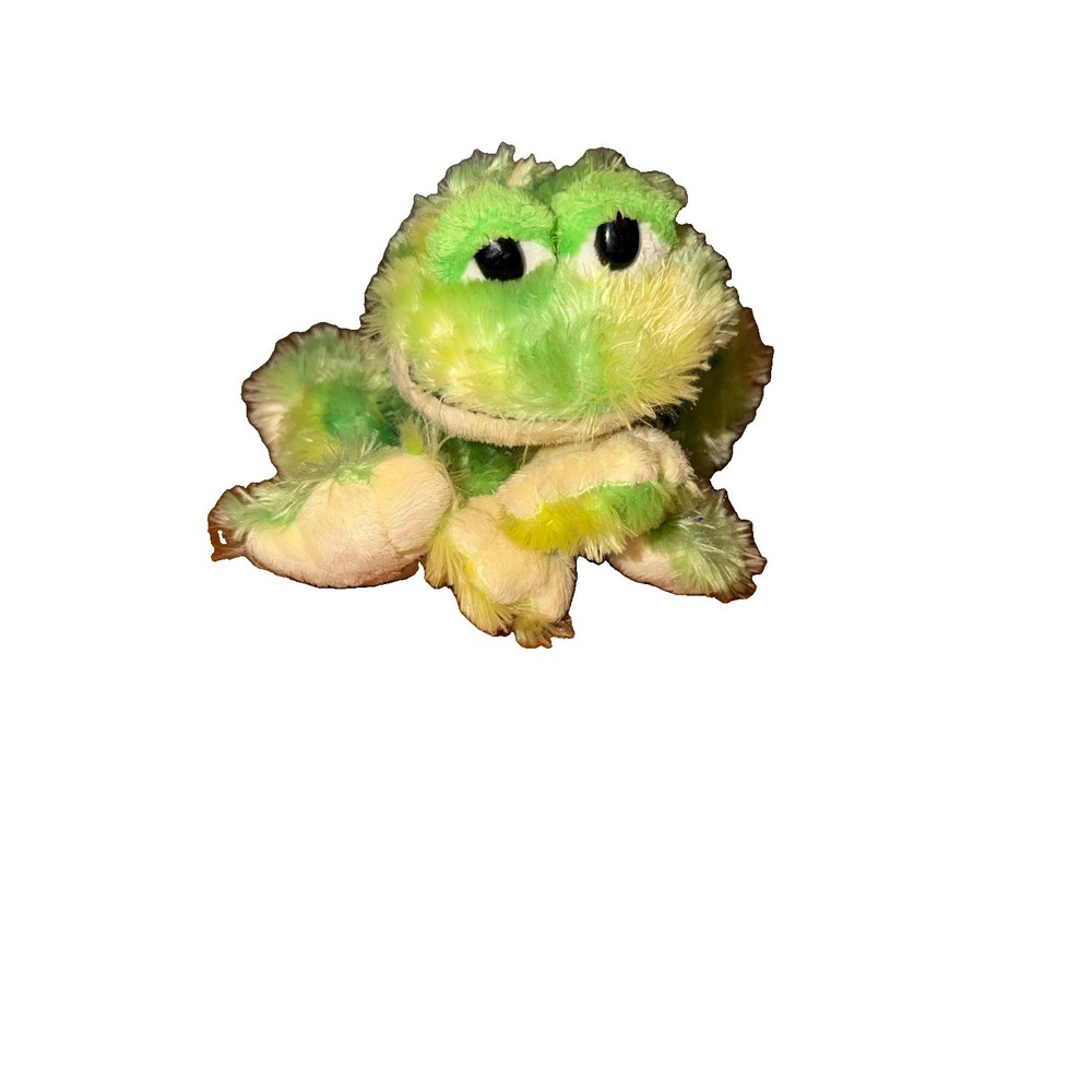 Ganz Webkinz Tie Dye Frog HM162 Green Plush 2008 No Code 10"
